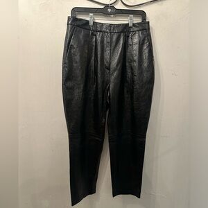Michael Kors Black Leather Pants